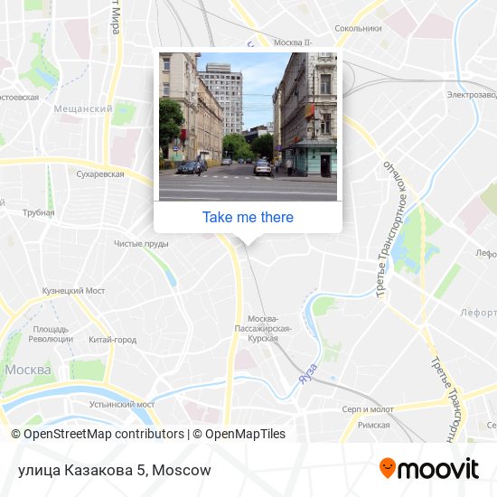 улица Казакова 5 map