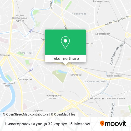 Нижегородская улица 32 корпус 15 map