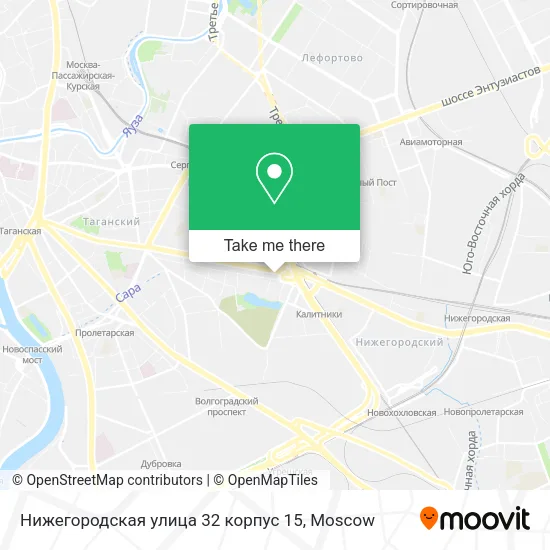 Нижегородская улица 32 корпус 15 map
