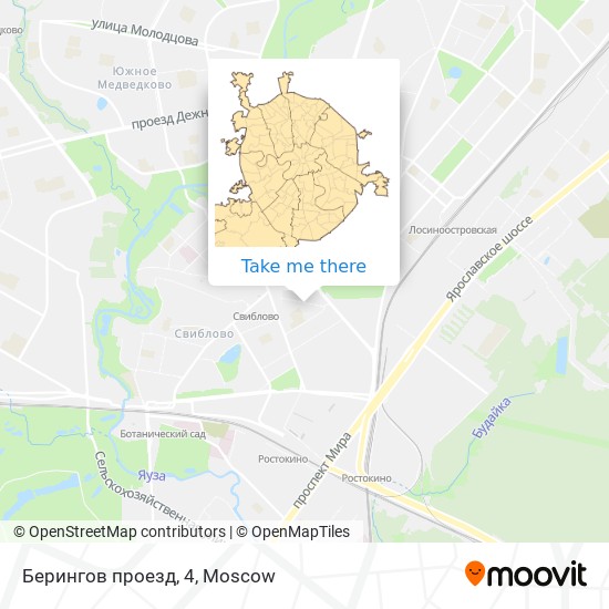 Берингов проезд, 4 map