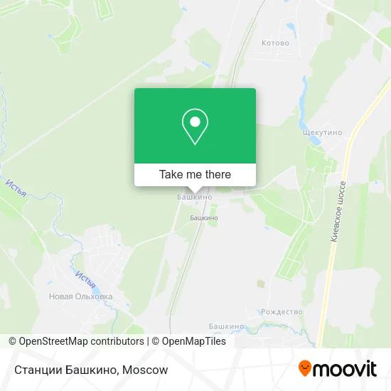 Станции Башкино map