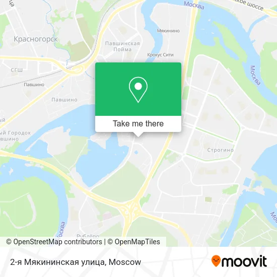 2-я Мякининская улица map