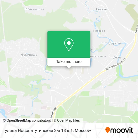 улица Нововатутинская 3-я 13 к.1 map