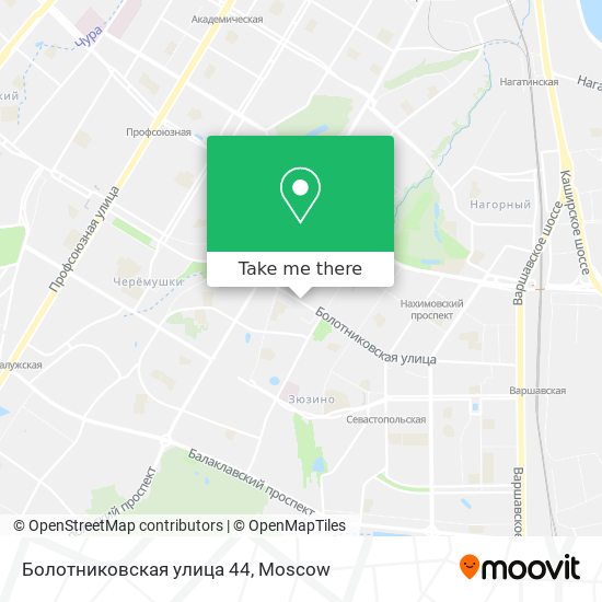 Болотниковская улица 44 map