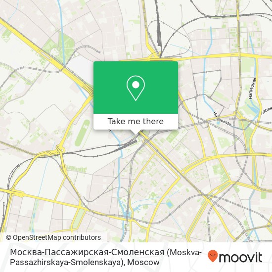 Москва-Пассажирская-Смоленская (Moskva-Passazhirskaya-Smolenskaya) map