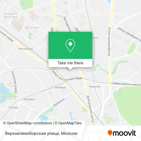 Верхнелихоборская улица map