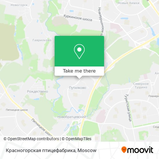 Красногорская птицефабрика map