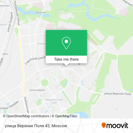 улица Верхние Поля 43 map