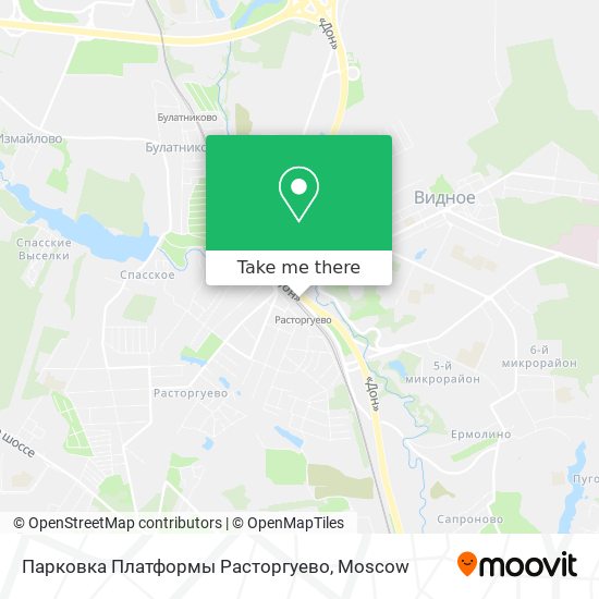 Парковка Платформы Расторгуево map