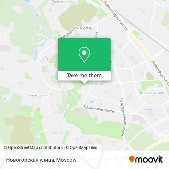 Новогорская улица map