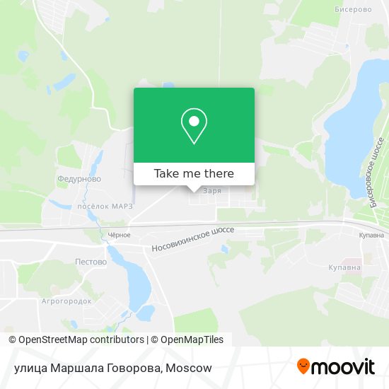 улица Маршала Говорова map
