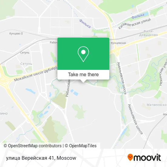 улица Верейская 41 map