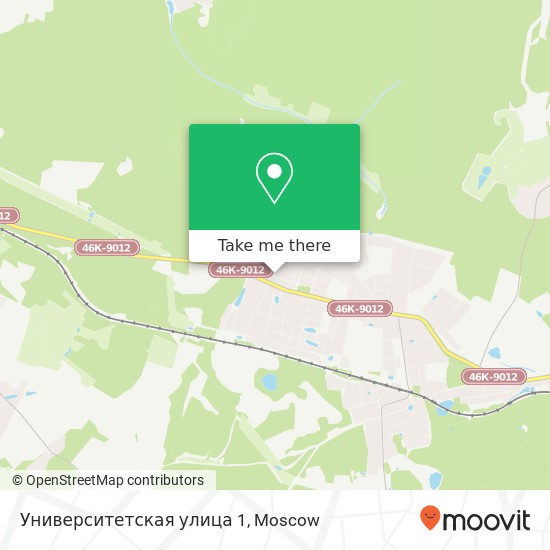 Университетская улица 1 map