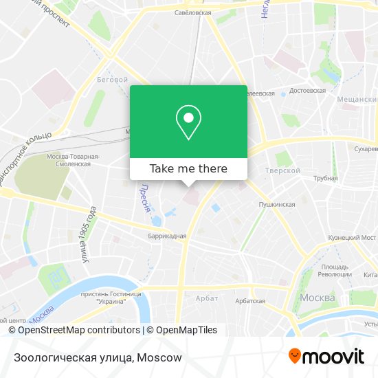 Зоологическая улица map