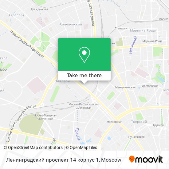 Ленинградский проспект 14 корпус 1 map