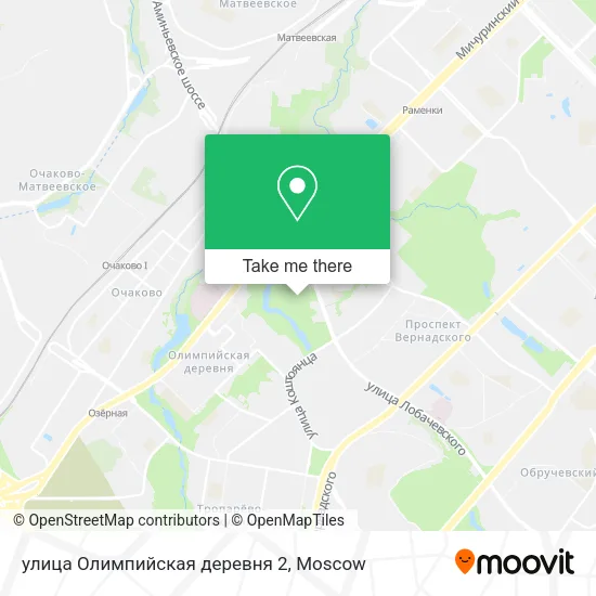 улица Олимпийская деревня 2 map