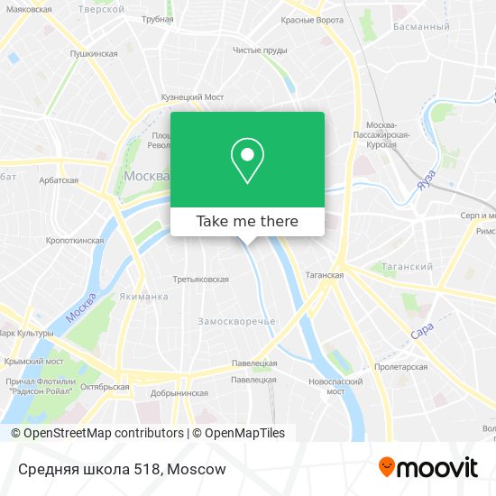 Средняя школа 518 map