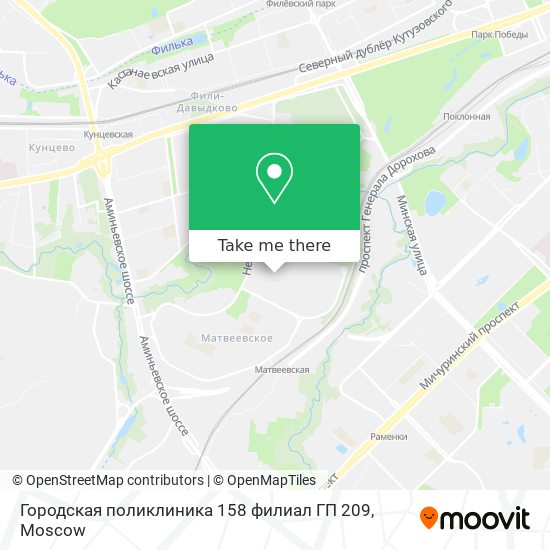 Городская поликлиника 158 филиал ГП 209 map