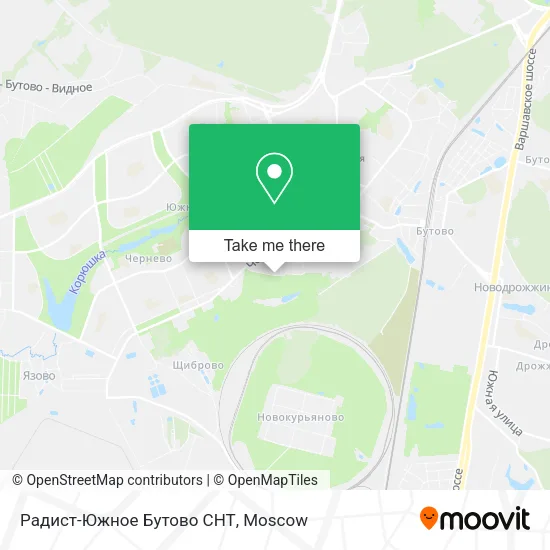 Радист-Южное Бутово СНТ map