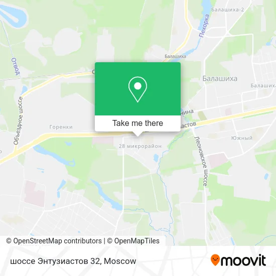 шоссе Энтузиастов 32 map