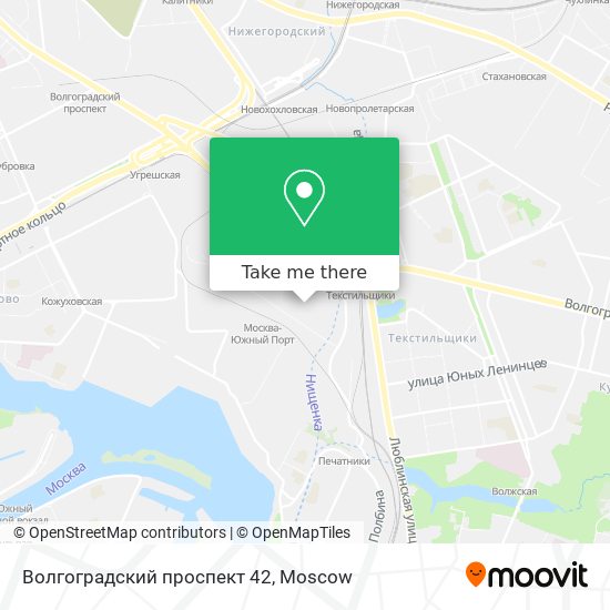 Волгоградский проспект 42 map