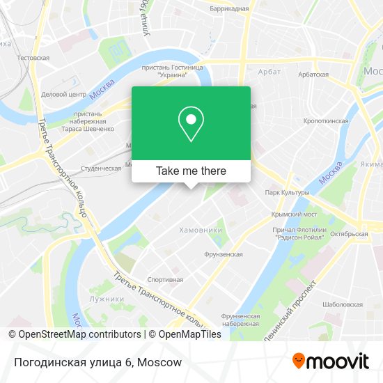 Погодинская улица 6 map