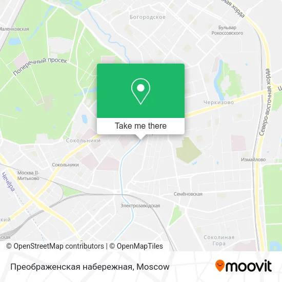 Преображенская набережная map