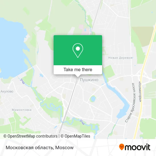 Московская область map