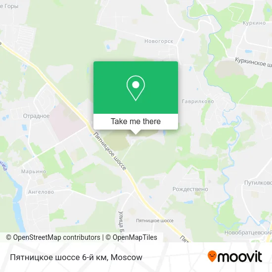 Пятницкое шоссе 6-й км map