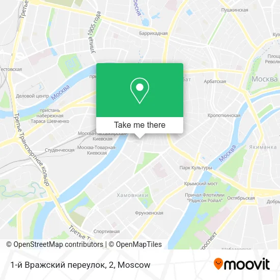 1-й Вражский переулок, 2 map