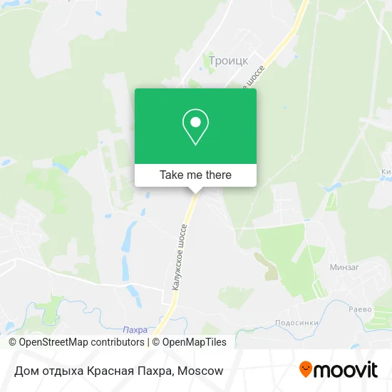 Дом отдыха Красная Пахра map