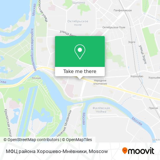 МФЦ района Хорошево-Мнёвники map