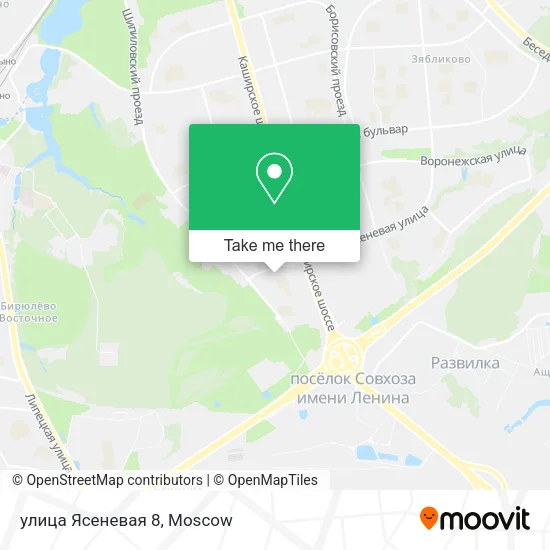 улица Ясеневая 8 map