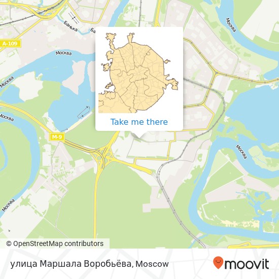 улица Маршала Воробьёва map