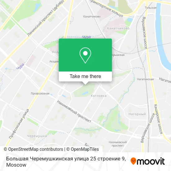 Большая Черемушкинская улица 25 строение 9 map