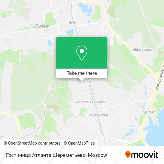 Гостиница Атланта Шереметьево map