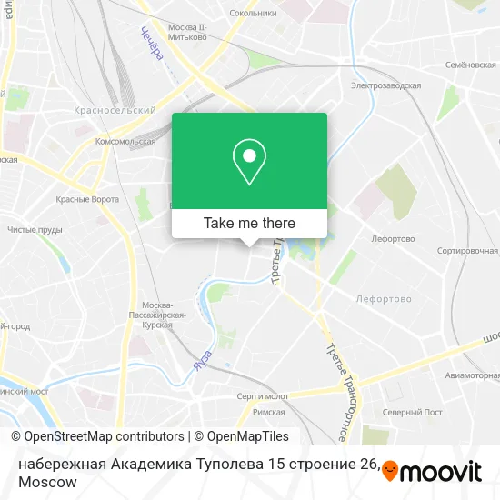 набережная Академика Туполева 15 строение 26 map