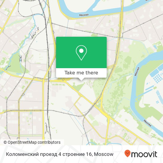 Коломенский проезд 4 строение 16 map