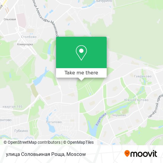 улица Соловьиная Роща map