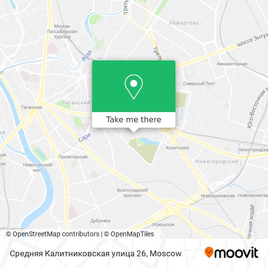 Средняя Калитниковская улица 26 map