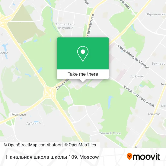 Начальная школа школы 109 map