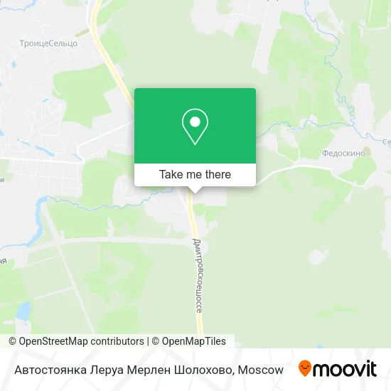 Автостоянка Леруа Мерлен Шолохово map