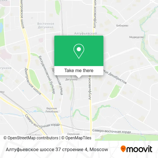 Алтуфьевское шоссе 37 строение 4 map