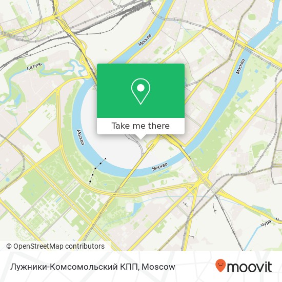 Лужники-Комсомольский КПП map