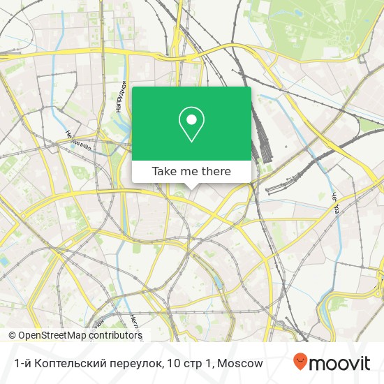 1-й Коптельский переулок, 10 стр 1 map