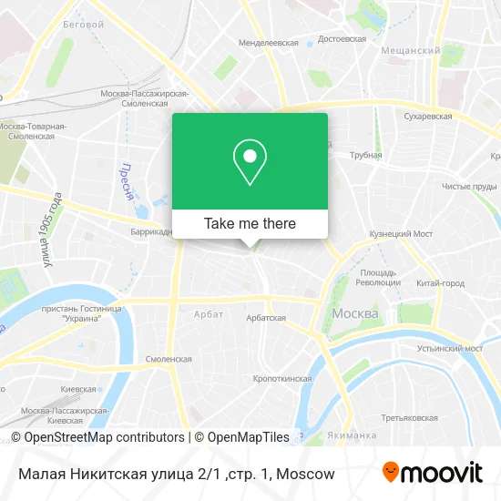 Малая Никитская улица 2 / 1 ,стр. 1 map