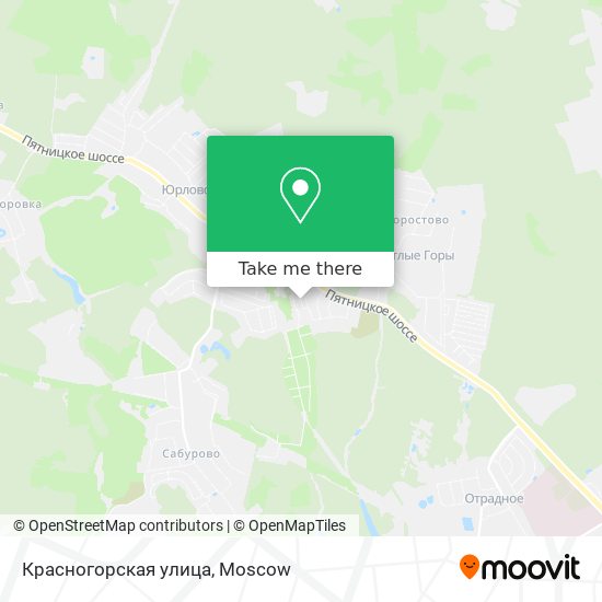 Красногорская улица map