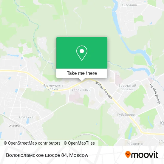 Волоколамское шоссе 84 map