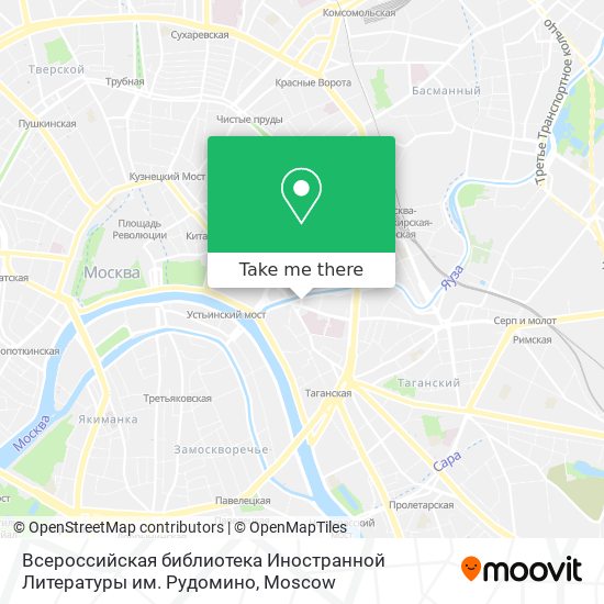 Всероссийская библиотека Иностранной Литературы им. Рудомино map