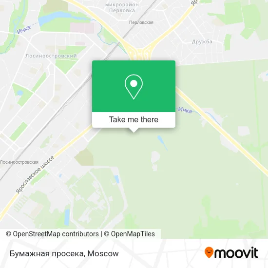 Бумажная просека map